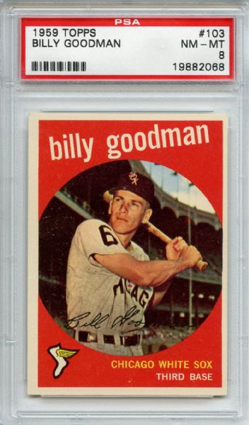 1959 Topps 103 Billy Goodman PSA NM-MT 8