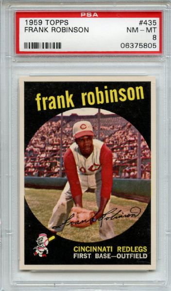 1959 Topps 435 Frank Robinson PSA NM-MT 8