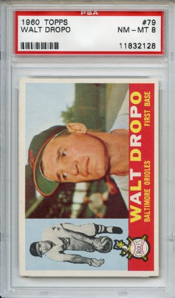1960 Topps 79 Walt Dropo PSA NM-MT 8