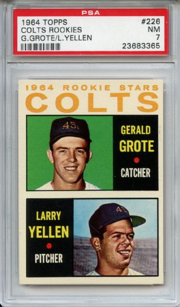 1964 Topps 226 Jerry Grote RC PSA NM 7