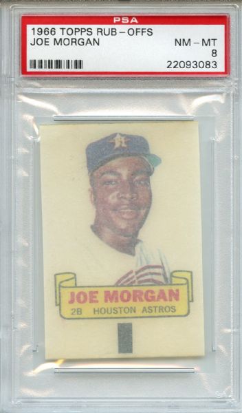 1966 Topps Rub-Offs Joe Morgan PSA NM-MT 8