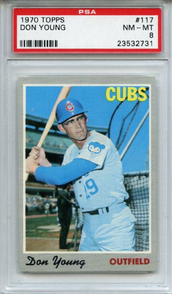 1970 Topps 117 Don Young PSA NM-MT 8