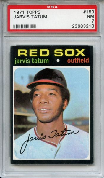 1971 Topps 159 Jarvis Tatum PSA NM 7
