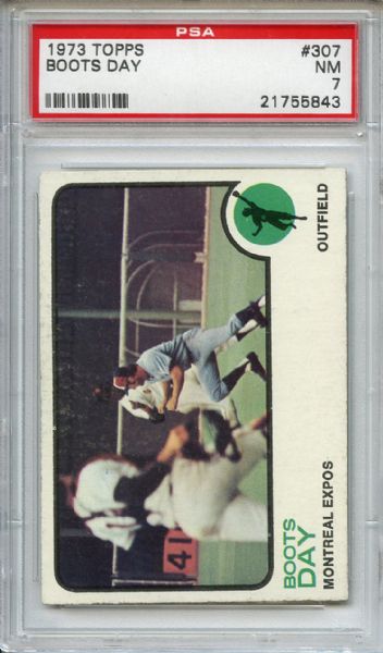 1973 Topps 307 Boots Day PSA NM 7