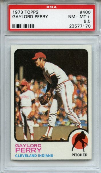 1973 Topps 400 Gaylord Perry PSA NM-MT+ 8.5