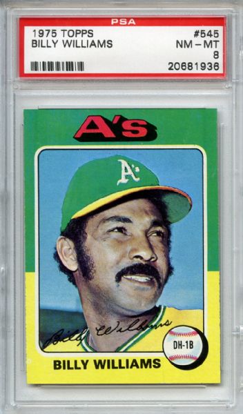 1975 Topps 545 Billy Williams PSA NM-MT 8