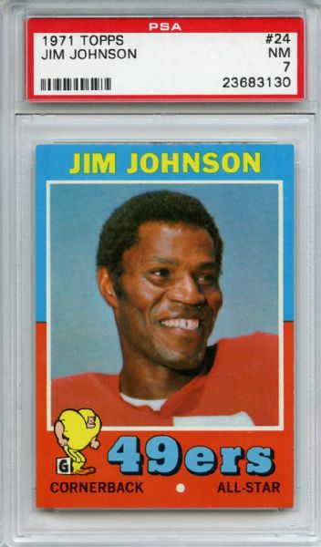 1971 Topps 24 Jim Johnson PSA NM 7
