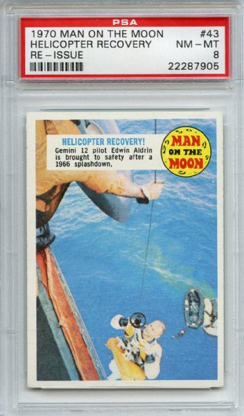 1970 Man on the Moon Re-Issue 43 Helicopter Recovery PSA NM-MT 8