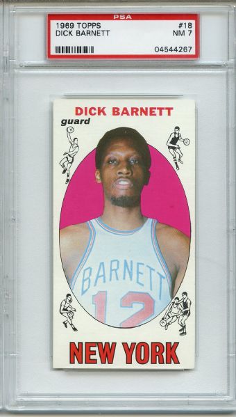 1969 Topps 18 Dick Barnett PSA NM 7