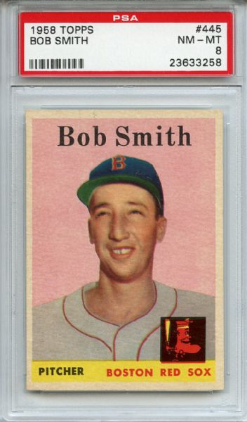 1958 Topps 445 Bob Smith PSA NM-MT 8
