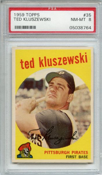 1959 Topps 35 Ted Kluszewski PSA NM-MT 8