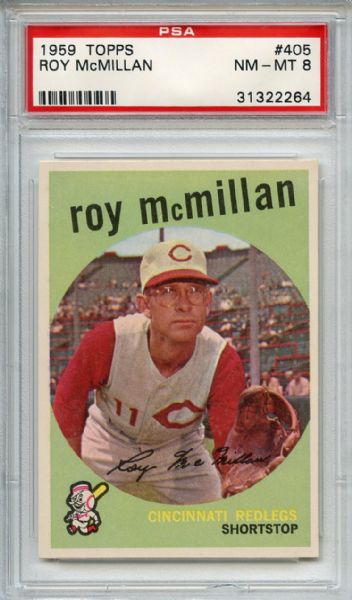 1959 Topps 405 Roy McMillan PSA NM-MT 8