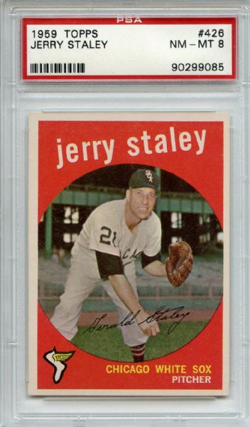 1959 Topps 426 Jerry Staley PSA NM-MT 8