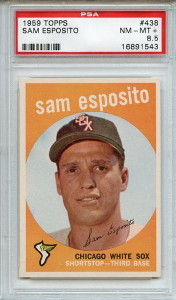 1959 Topps 438 Sam Esposito PSA NM-MT+ 8.5
