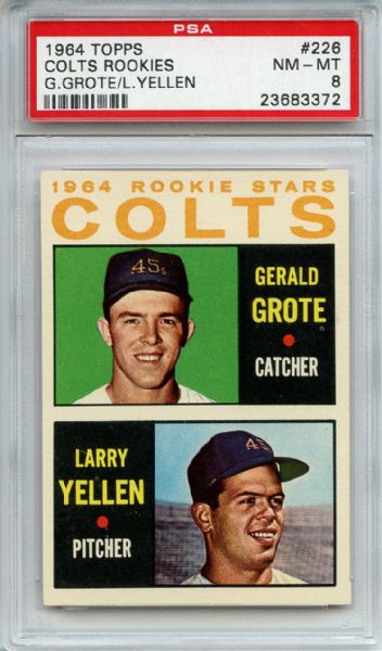 1964 Topps 226 Jerry Grote RC PSA NM-MT 8