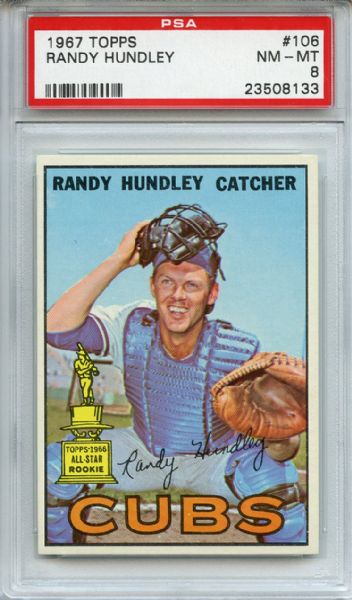 1967 Topps 106 Randy Hundley PSA NM-MT 8