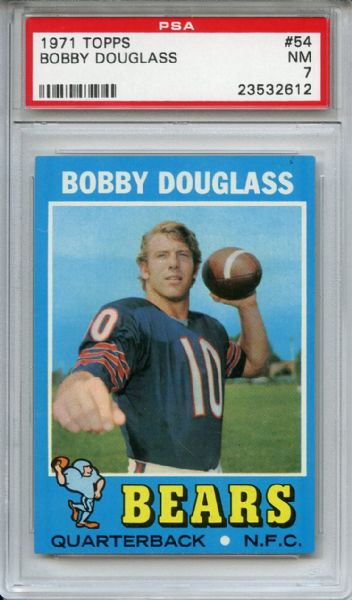 1971 Topps 54 Bobby Douglass PSA NM 7