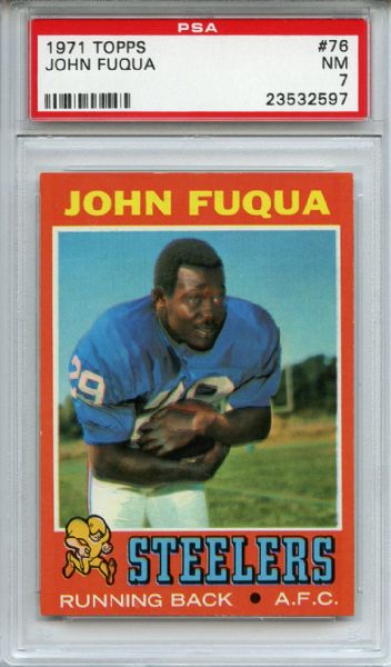 1971 Topps 76 John Fuqua PSA NM 7