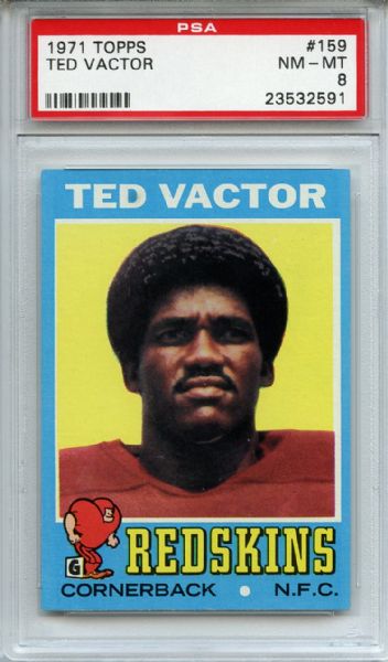 1971 Topps 159 Ted Vactor PSA NM-MT 8