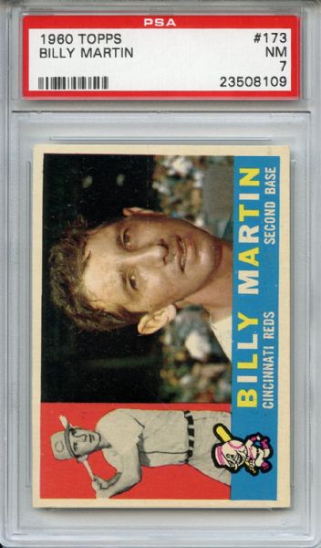 1960 Topps 173 Billy Martin PSA NM 7