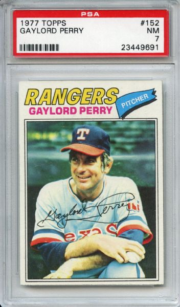 1977 Topps 152 Gaylord Perry PSA NM 7