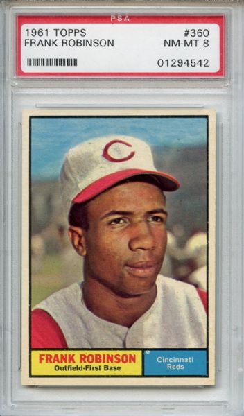 1961 Topps 360 Frank Robinson PSA NM-MT 8