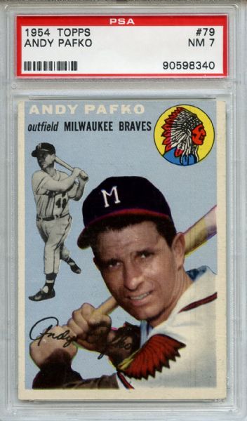 1954 Topps 79 Andy Pafko PSA NM 7