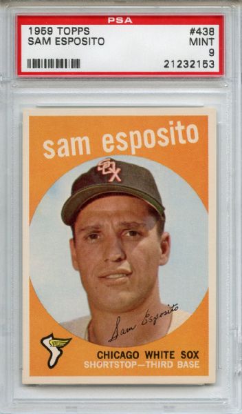 1959 Topps 438 Sam Esposito PSA MINT 9