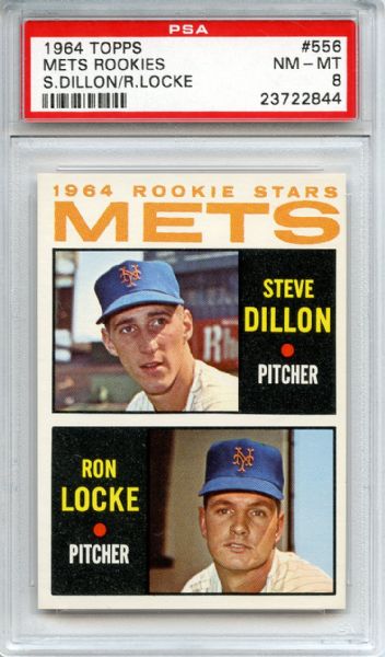 1964 Topps 556 New York Mets Rookies PSA NM-MT 8