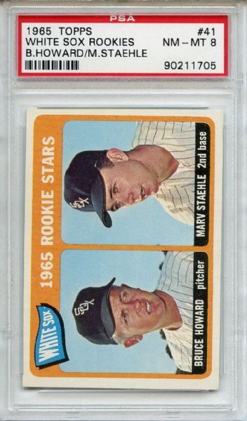 1965 Topps 41 Chicago White Sox Rookies PSA NM-MT 8