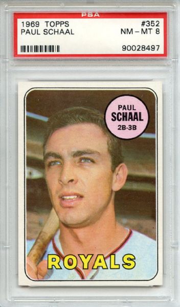 1969 Topps 352 Paul Schaal PSA NM-MT 8