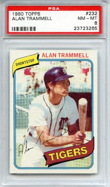 1980 Topps 232 Alan Trammell PSA NM-MT 8