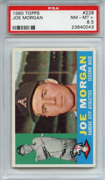 1960 Topps 229 Joe Morgan PSA NM-MT+ 8.5