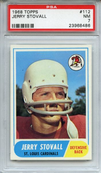1968 Topps 112 Jerry Stoval PSA NM 7