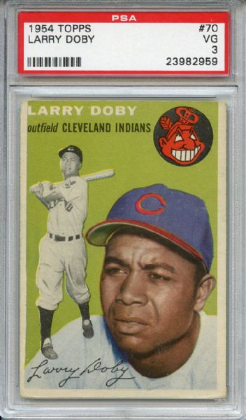 1954 Topps 70 Larry Doby PSA VG 3
