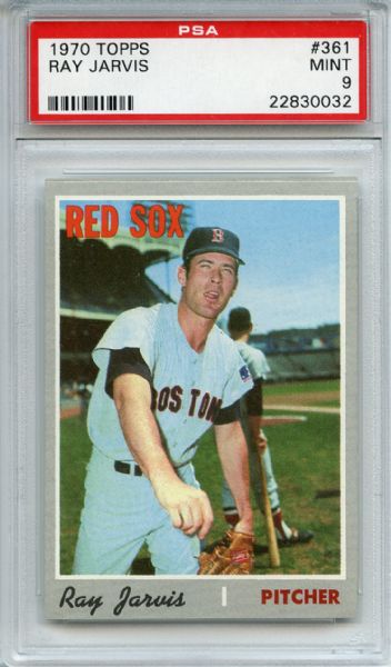 1970 Topps 361 Ray Jarvis PSA MINT 9