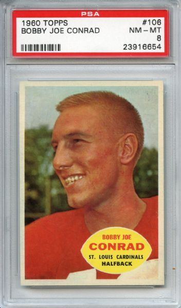 1960 Topps 106 Bobby Joe Conrad PSA NM-MT 8