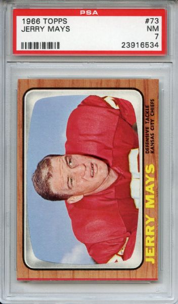 1966 Topps 73 Jerry Mays PSA NM 7