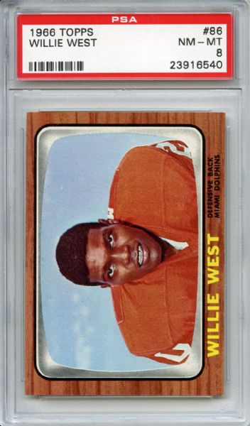 1966 Topps 86 Willie West PSA NM-MT 8