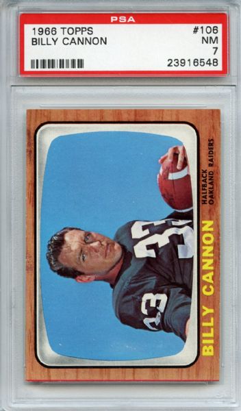 1966 Topps 106 Billy Cannon PSA NM 7