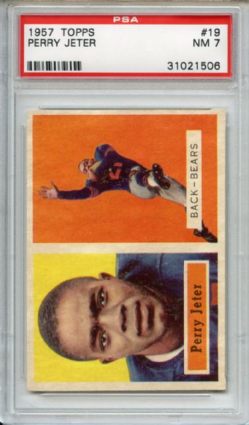 1957 Topps 19 Perry Jeter PSA NM 7