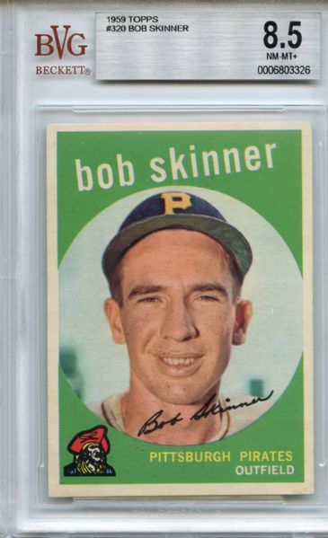 1959 Topps 320 Bob Skinner BVG NM-MT+ 8.5