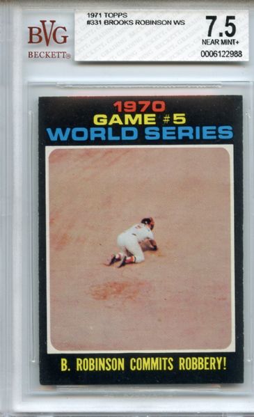 1971 Topps 331 World Series Game 5 Brooks Robinson BVG NM+ 7.5
