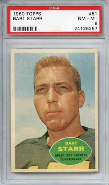 1960 Topps 51 Bart Starr PSA NM-MT 8