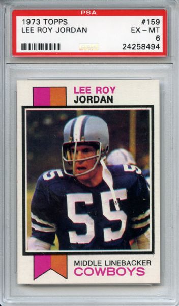 1973 Topps 159 Lee Roy Jordan PSA EX-MT 6