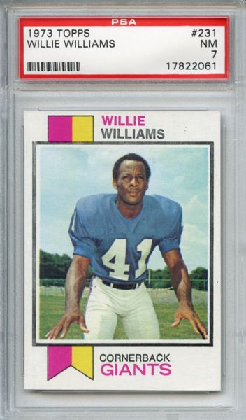 1973 Topps 231 Willie Williams PSA NM 7