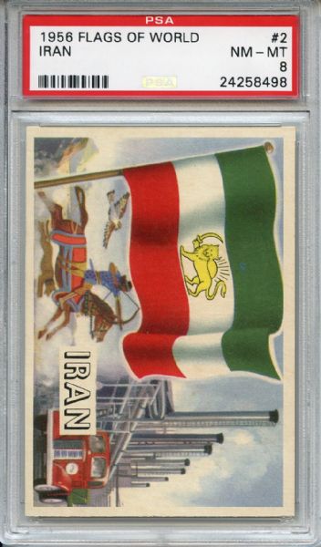 1956 Flags of the World 2 Iran PSA NM-MT 8
