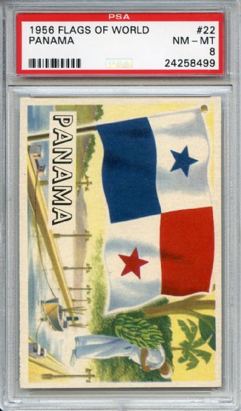 1956 Flags of the World 22 Panama PSA NM-MT 8