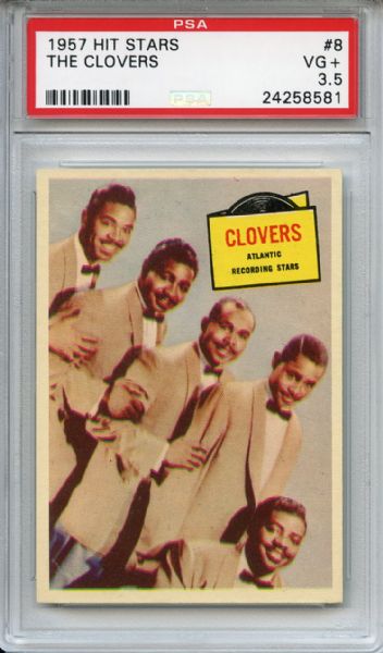 1957 Hit Stars 8 The Clovers PSA VG+ 3.5