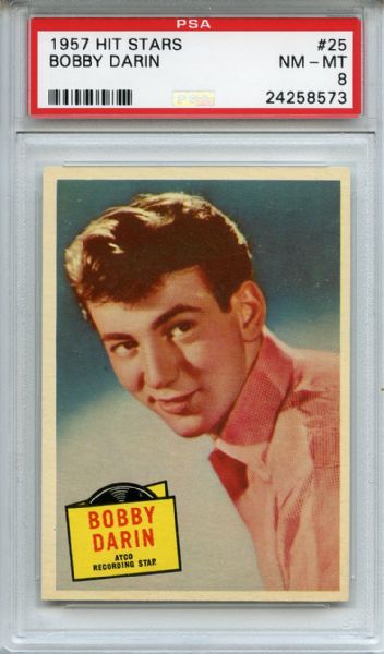 1957 Hit Stars 25 Bobby Darin PSA NM-MT 8